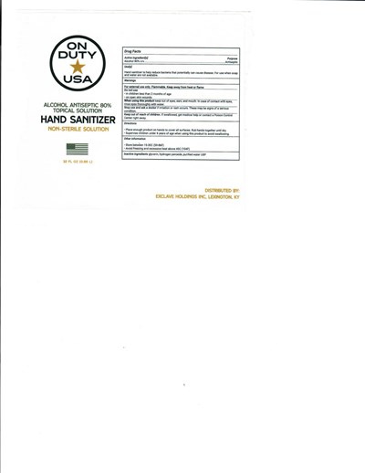 32oz Label (32oz Hand Sanitizer Label)